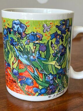 Chaleur Master Impressionists Van Gogh Irises Mug D Burrows Vintage Coffee Cup